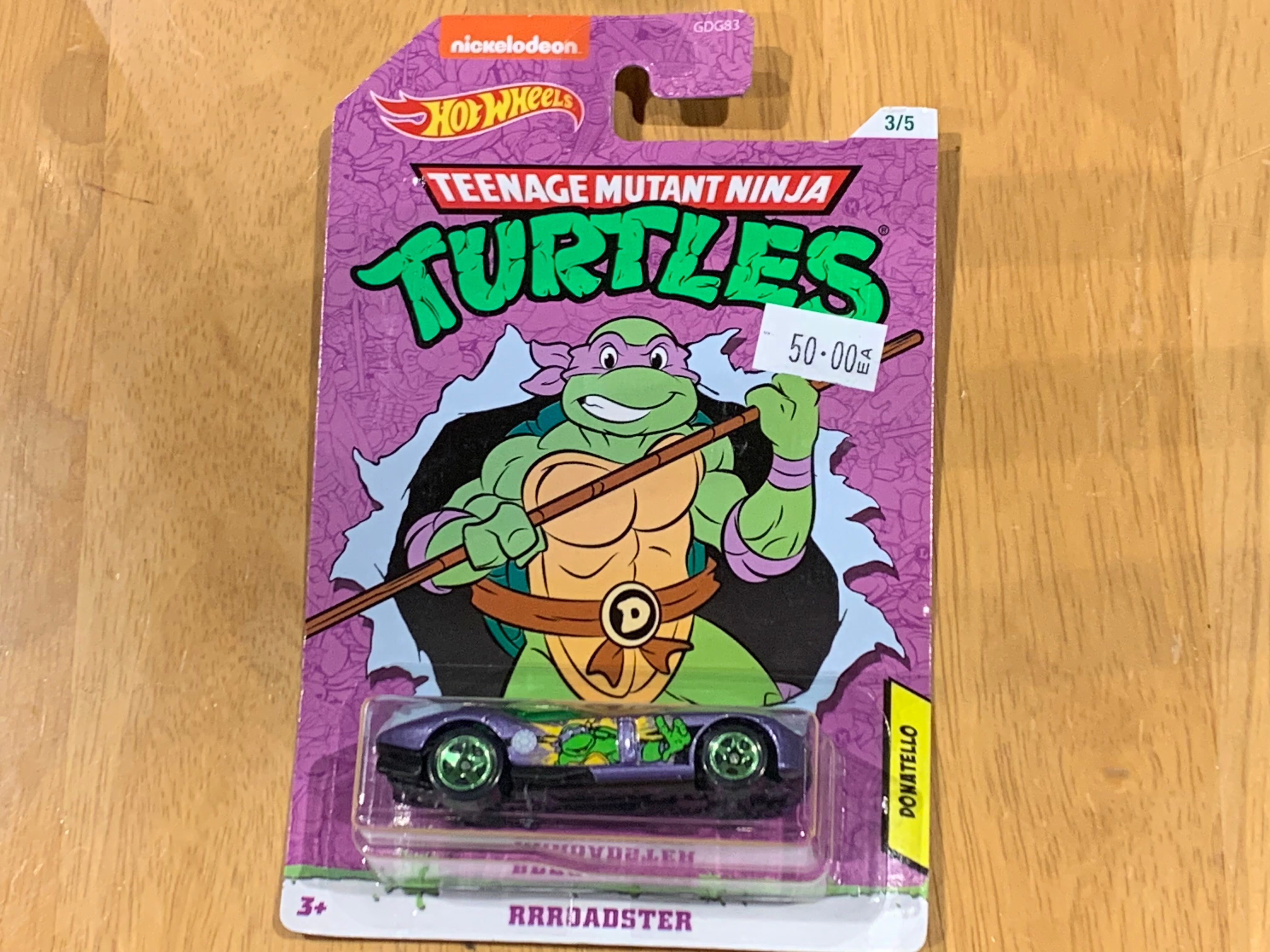 Rrroadster Donatello Teenage Mutant Ninja Turtles Hot Wheels Boxed Trippers Pickers